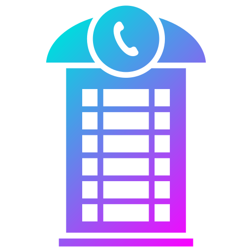 Телефонная будка Generic Flat Gradient иконка