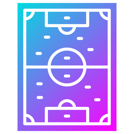 Футбольное поле Generic Flat Gradient иконка