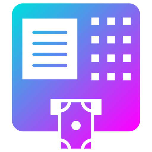 Cash withdrawal Generic Flat Gradient icon