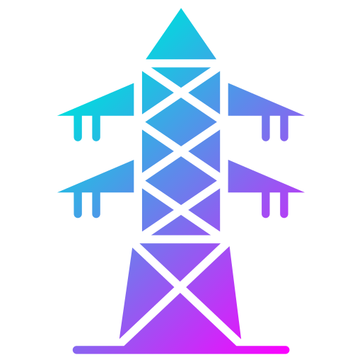 Электрическая башня Generic Flat Gradient иконка
