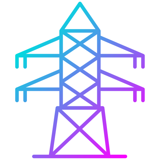 Электрическая башня Generic Gradient иконка