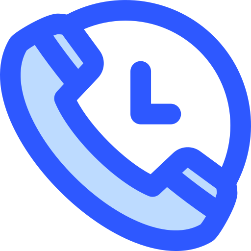 Time call Generic Blue icon