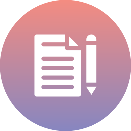 Contract Generic Flat Gradient icon