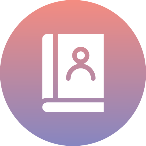 Contact book Generic Flat Gradient icon