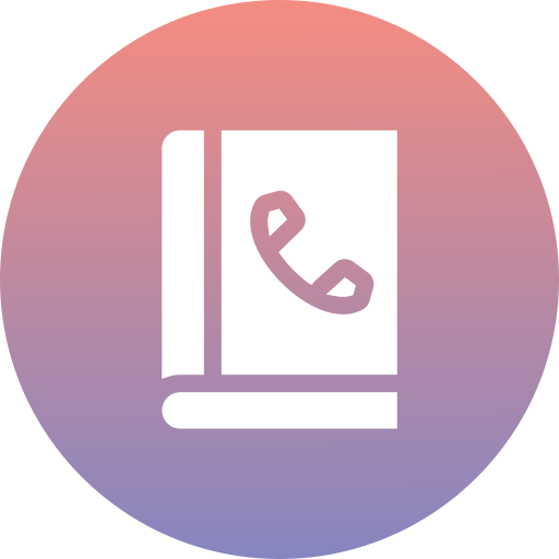 Phone book Generic Flat Gradient icon