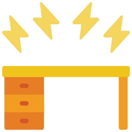 Desk Basic Miscellany Flat icon