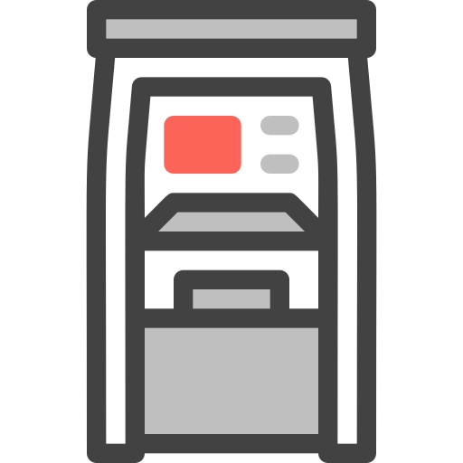 ＡＴＭ Generic Outline Color icon