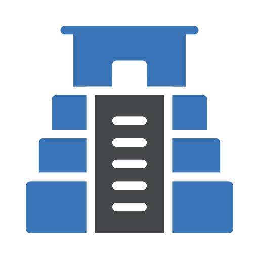 pirámide de chichén itzá Generic Blue icono