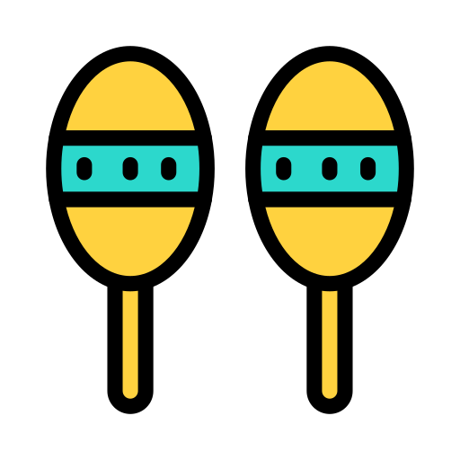マラカス Generic Outline Color icon