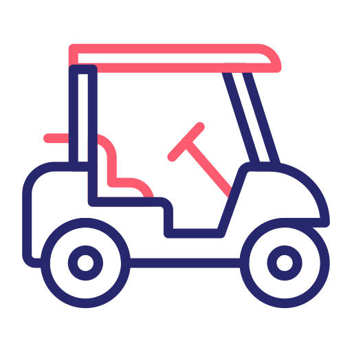 voiturette de golf Generic Outline Color Icône
