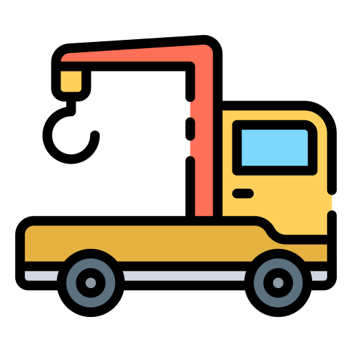 camión grúa Good Ware Lineal Color icono