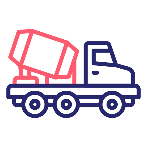 camion malaxeur Generic Outline Color Icône