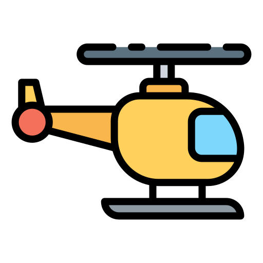 Helicopter Good Ware Lineal Color icon
