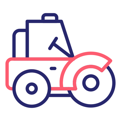 Road roller Generic Outline Color icon
