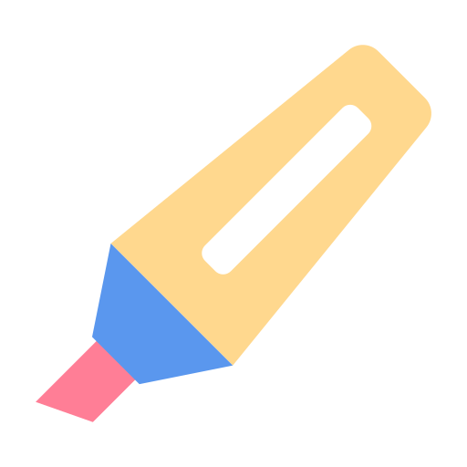 Highlighter Good Ware Flat icon
