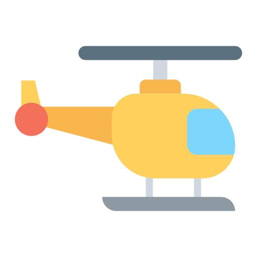 helikopter Good Ware Flat icoon