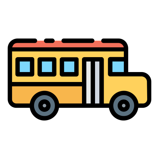 autobús escolar Good Ware Lineal Color icono