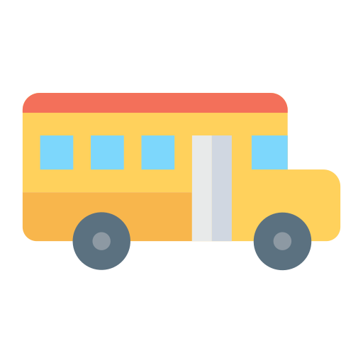 autobús escolar Good Ware Flat icono