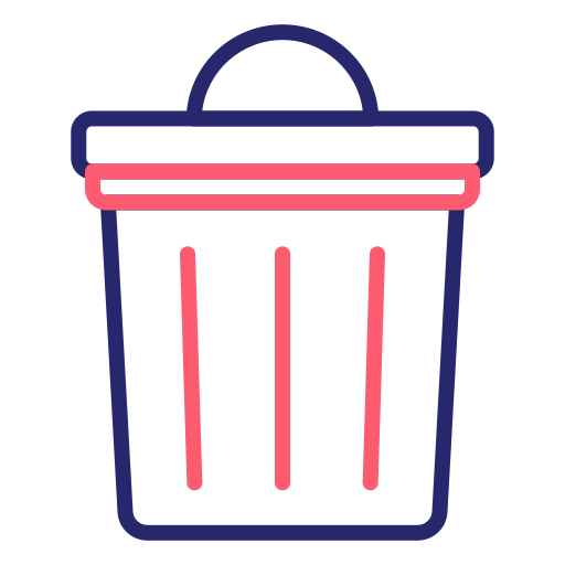 Garbage Generic Outline Color icon