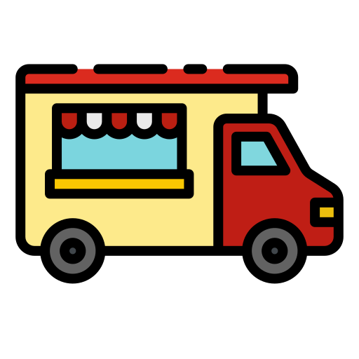 camion di cibo Good Ware Lineal Color icona