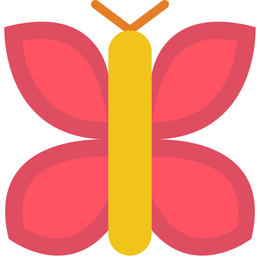 vlinder Basic Miscellany Flat icoon
