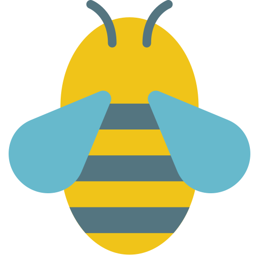 abeille Basic Miscellany Flat Icône
