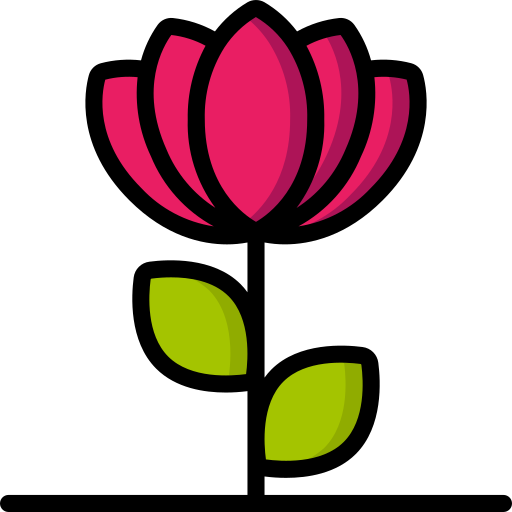 fiore di loto Basic Miscellany Lineal Color icona