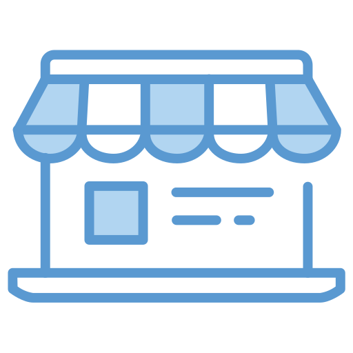 E-commerce Generic Blue icon