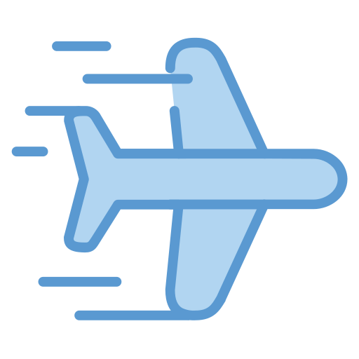 vuelo en avion Generic Blue icono
