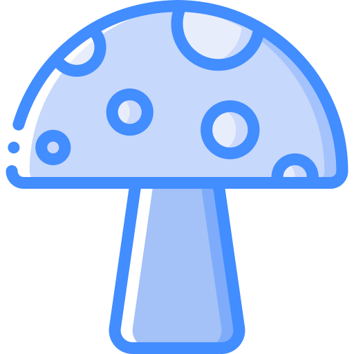 champignon Basic Miscellany Blue Icône