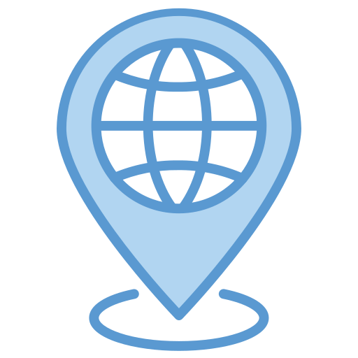 localisation sur la carte Generic Blue Icône