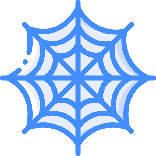 Spider web Basic Miscellany Blue icon