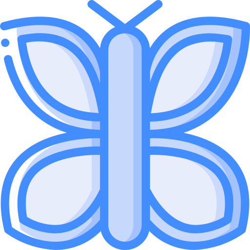 borboleta Basic Miscellany Blue Ícone