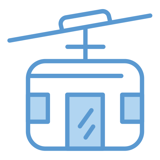 Cable car cabin Generic Blue icon