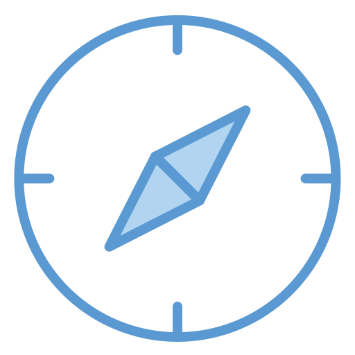 herramienta de brújula Generic Blue icono