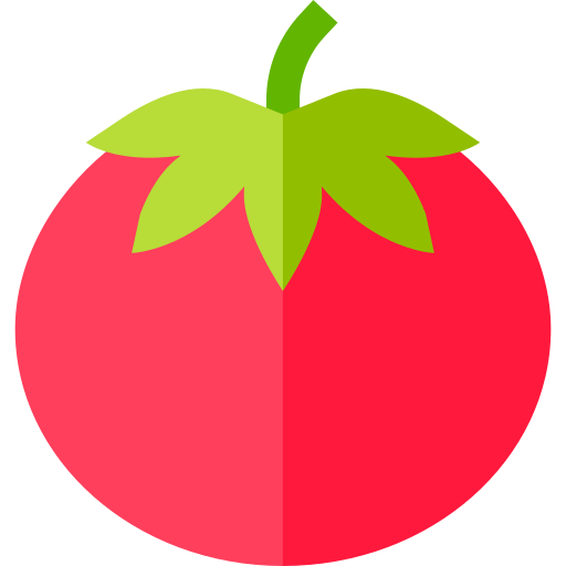 tomaat Basic Straight Flat icoon