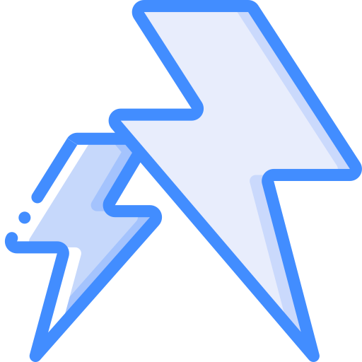 Lightning Basic Miscellany Blue icon