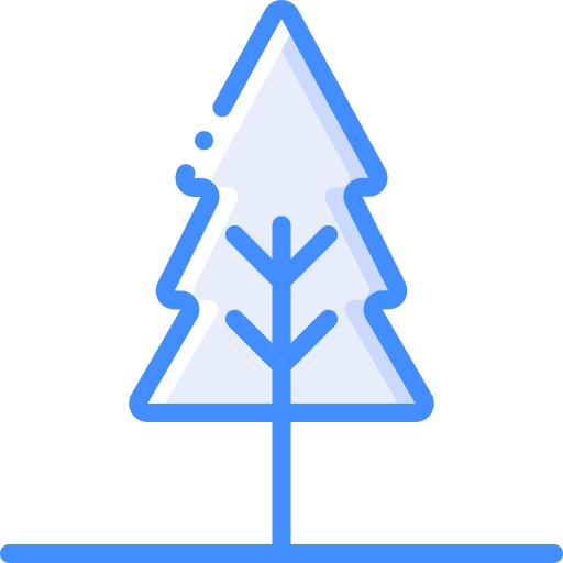 Tree Basic Miscellany Blue icon