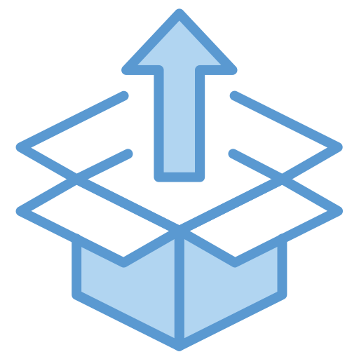 Delivery box Generic Blue icon