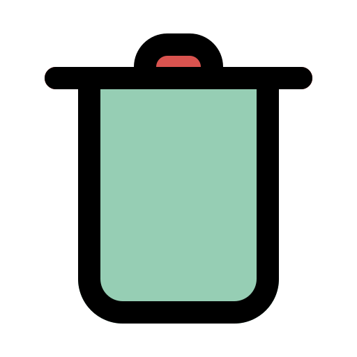 Bin Generic Outline Color icon