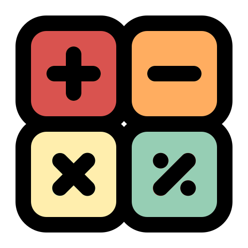 電卓 Generic Outline Color icon