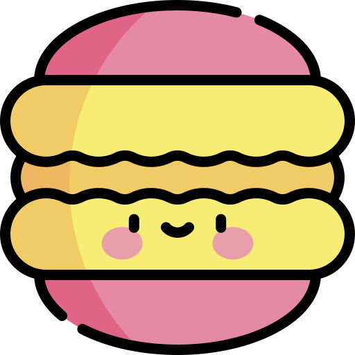 Macarons Kawaii Lineal color icon