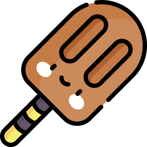 Popsicle Kawaii Lineal color icon