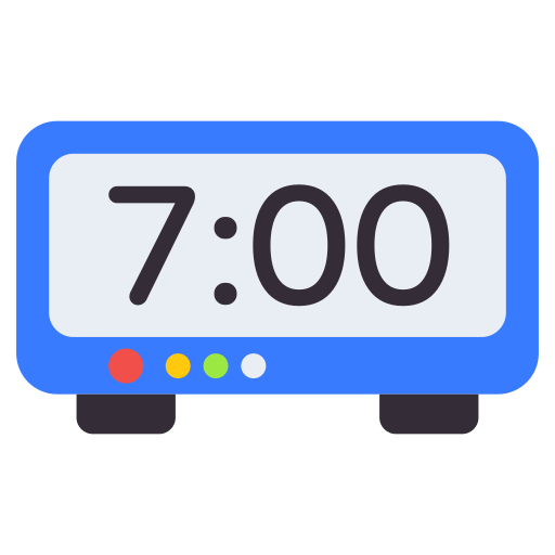 orologio digitale Generic Flat icona