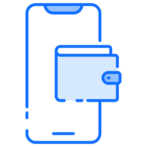 billetera electrónica Generic Blue icono