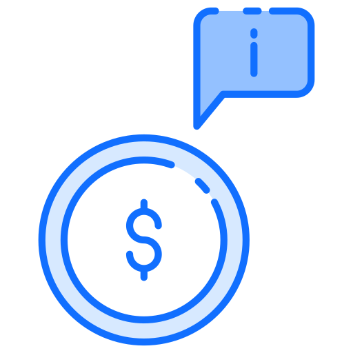 금융 정보 Generic Blue icon