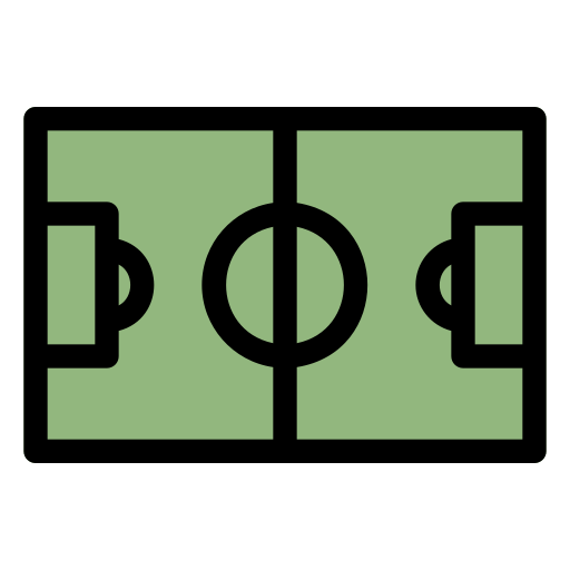 Футбольное поле Generic Outline Color иконка
