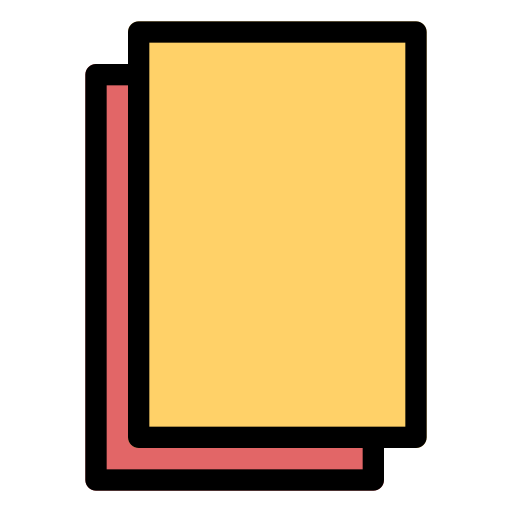 czerwona kartka Generic Outline Color ikona