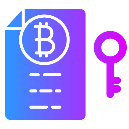 bitcoin-codering Generic Flat Gradient icoon