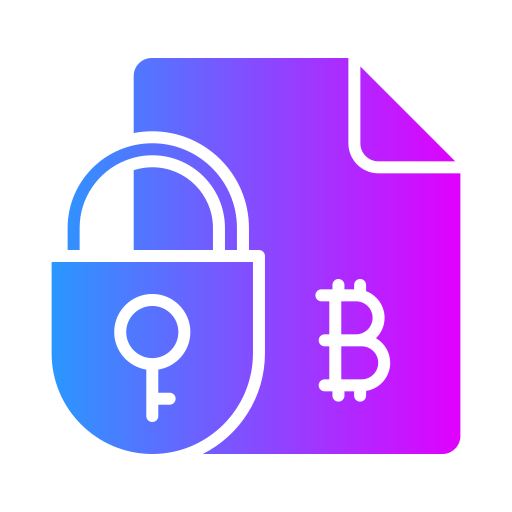 szyfrowanie bitcoinów Generic Flat Gradient ikona